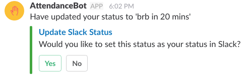 status slack meets medium availability set