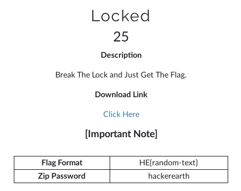 Question Header
