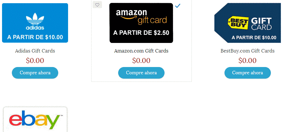 comprar gift card amazon con paypal