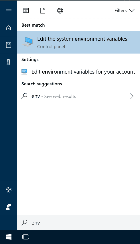 How to change environment variables on Windows 10 | The Dev Project