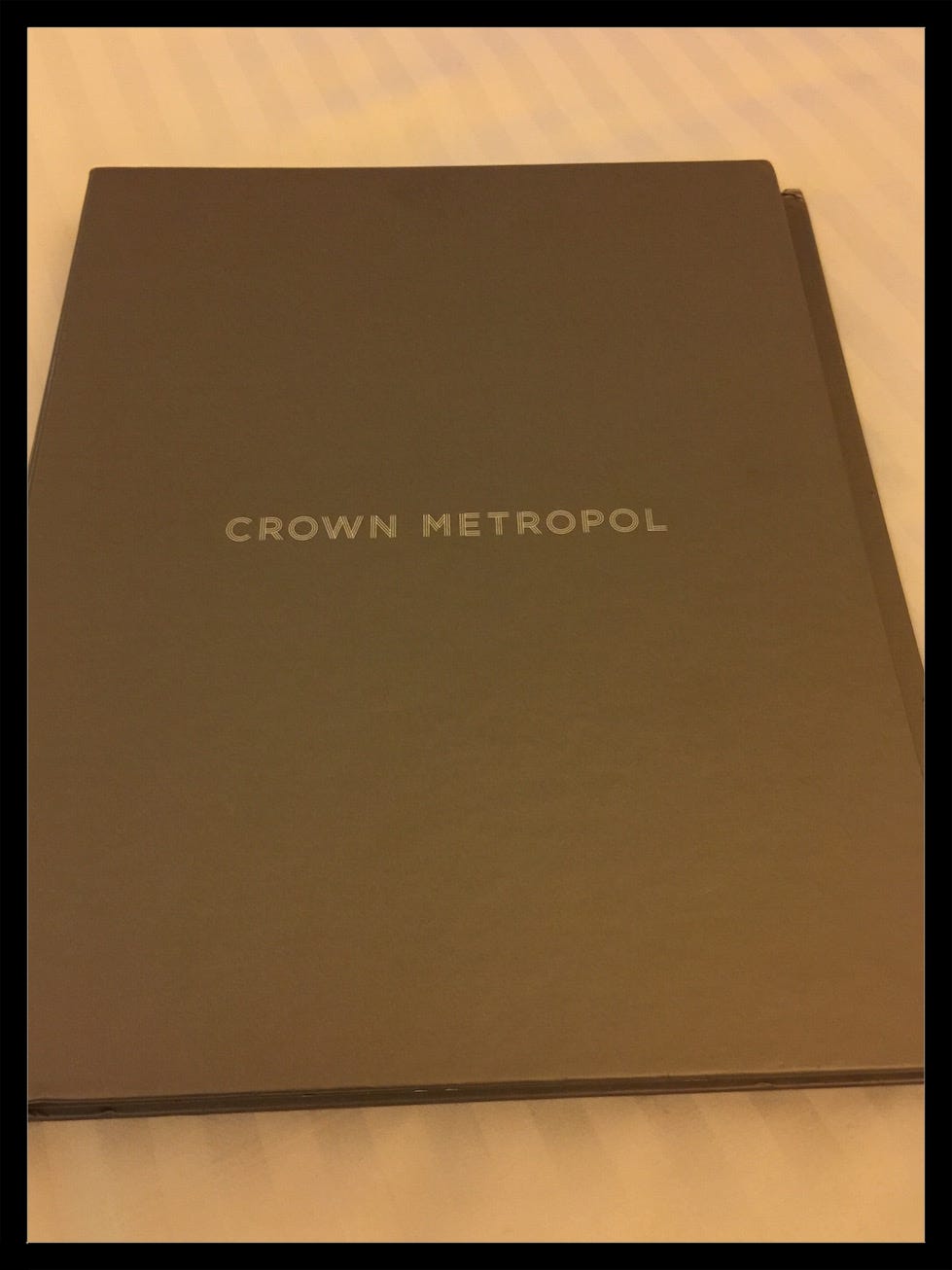 Crown Metropol Room Service Never Tasted So Overpriced by