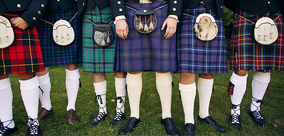 What does a Scotsman wear over his kilt 