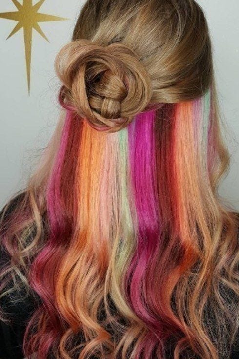 Now Trending Hidden Rainbow Hair By Clare Brown Octoly Magazine