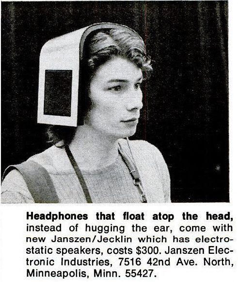 jecklin float electrostatic headphones