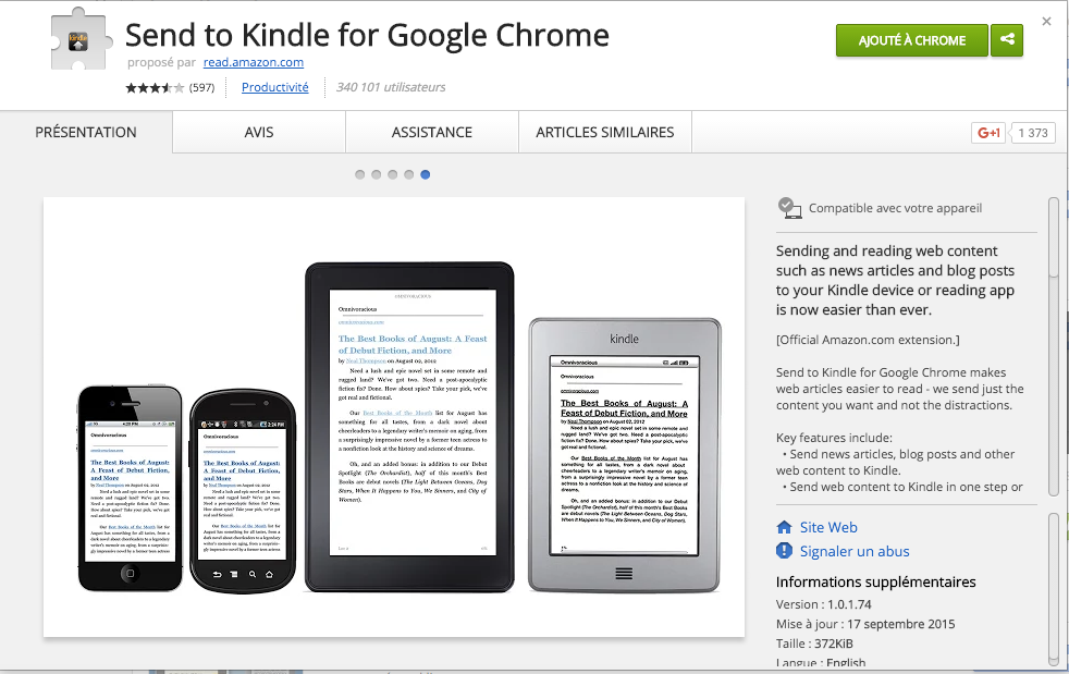 Why the Chrome to Kindle plugin is my best productivity hack in 2016