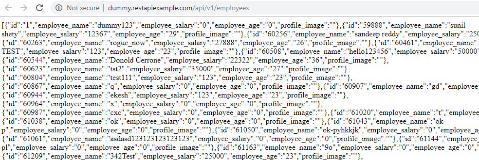 React axios get json