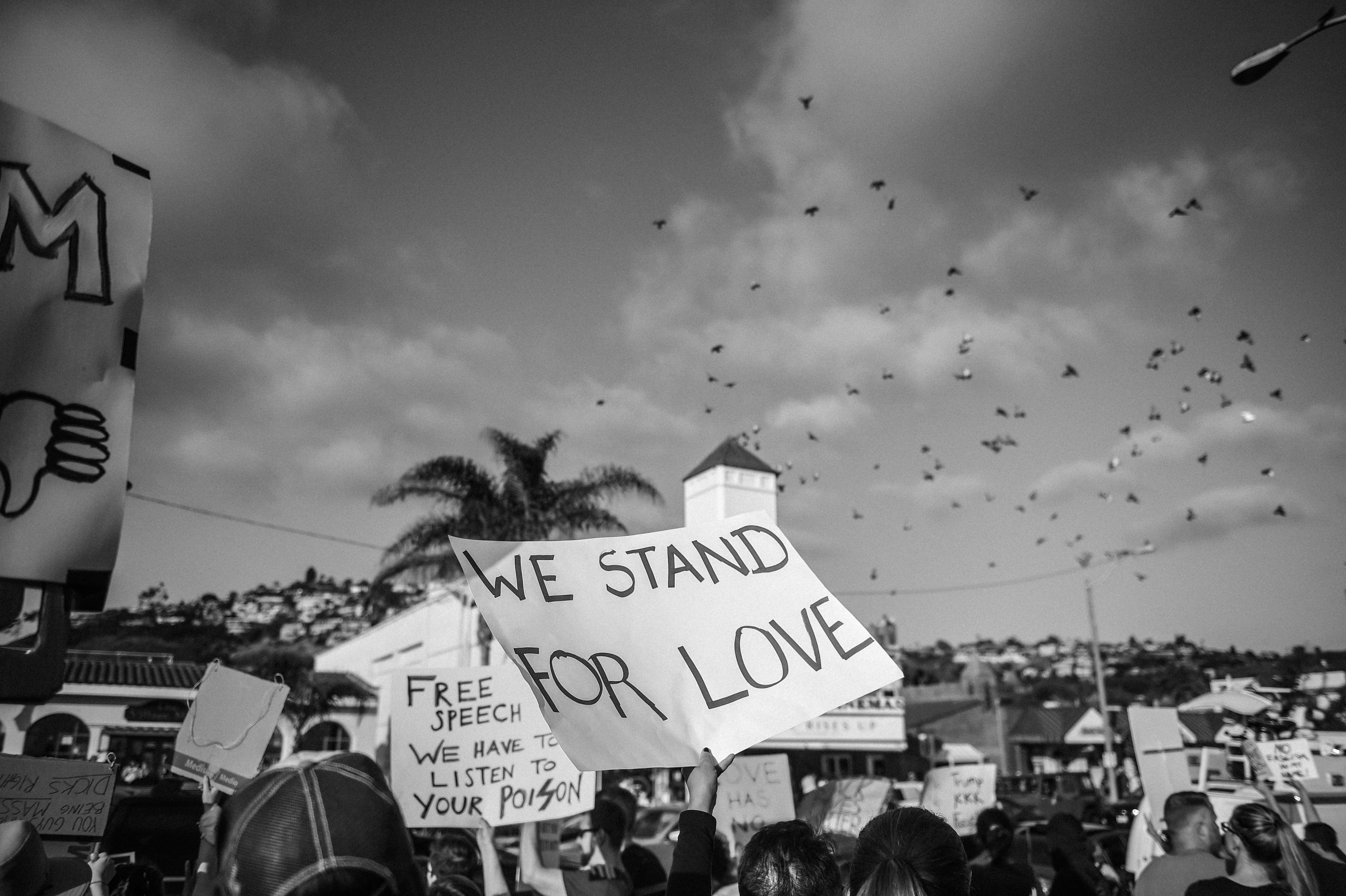 Outnumbered ‘America First!’ rally by Pablo Unzueta Medium