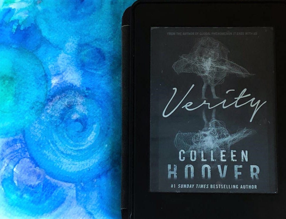 Book review Verity — Colleen Hoover by Daffodil & Peony Medium