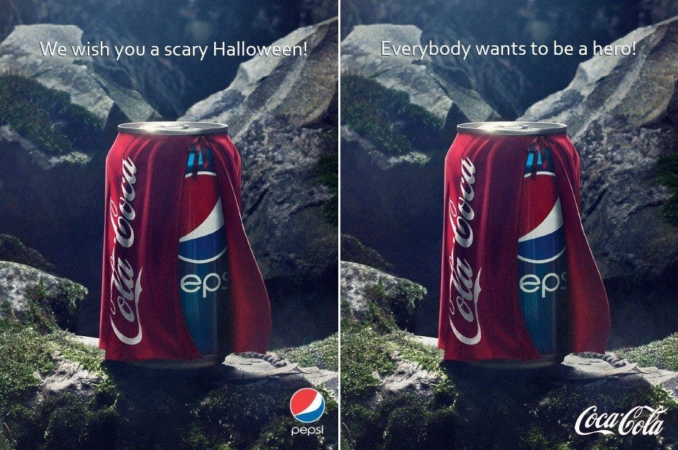 How Pepsi Spooked Coca-Cola With This Hilarious Halloween Ad | by Victoria  Kurichenko | Better Marketing