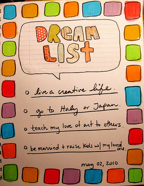 trip dream list
