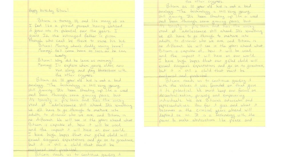 Happy Birthday, Bitcoin! Traduction de la lettre de Ross Ulbricht by Renaud H. Medium