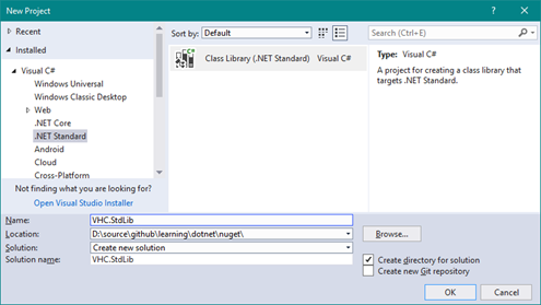 Create Nuget Package Visual Studio