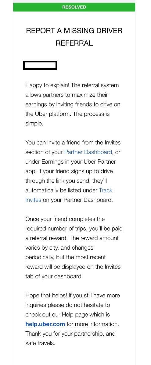 Uber Owes Me $1625 for new drivers referrals over the past 2 