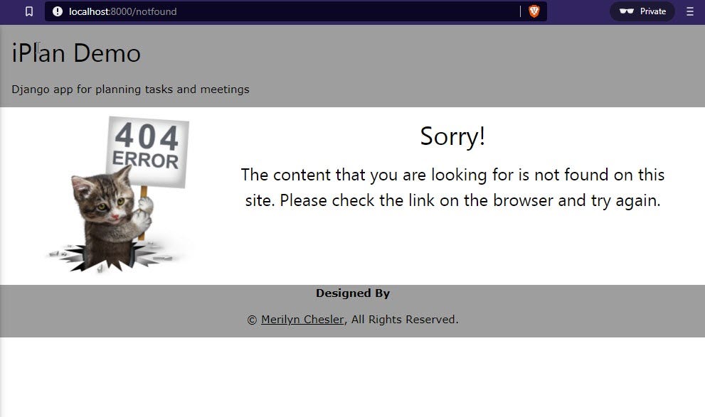Custom 404 Django Templates Merilyn Chesler Medium Python In Plain English