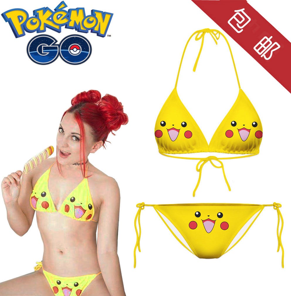 Pokemon Go PikachuCosplay Bra Panty Swimsuit | by Sex Toys Wunderland |  Medium