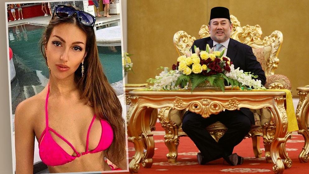 Malaysian King Gives Up His Crown To Marry Miss Moscow 2015/Reality TV  “Star” | by Brian Glass | Medium