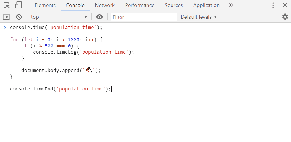 Logging out time at certain interval with timeLog