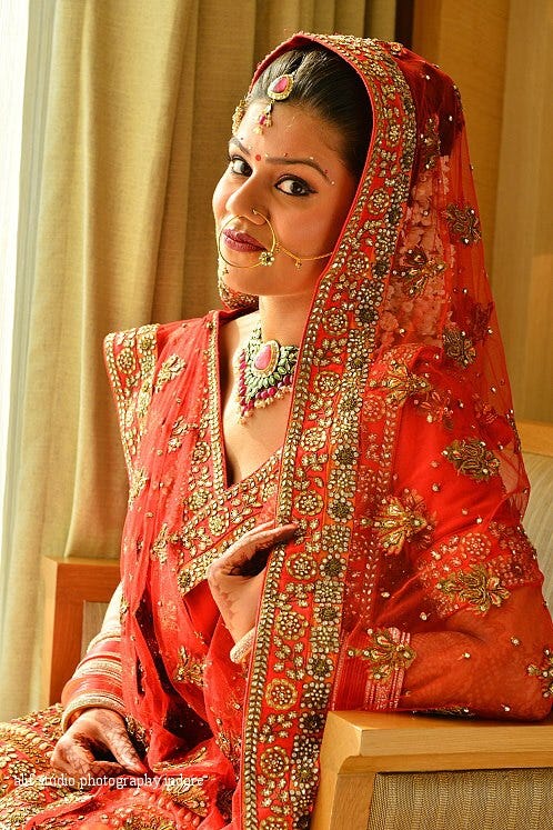 bridal dupatta setting styles 