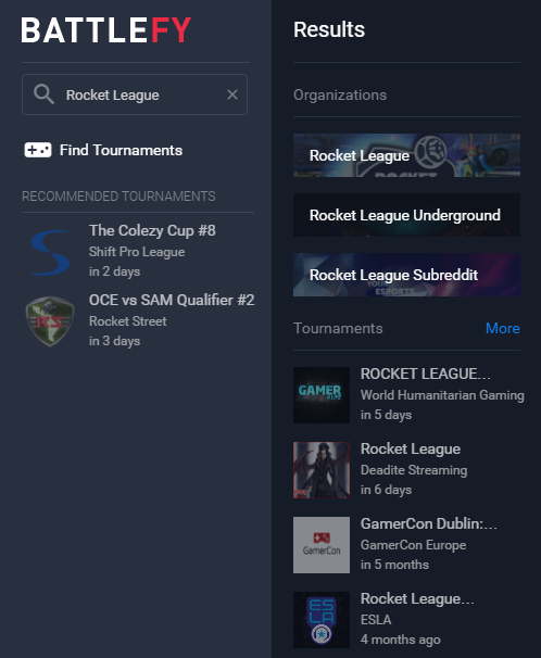 Introducing Url Team Invites Amp Updated Search By Battlefy