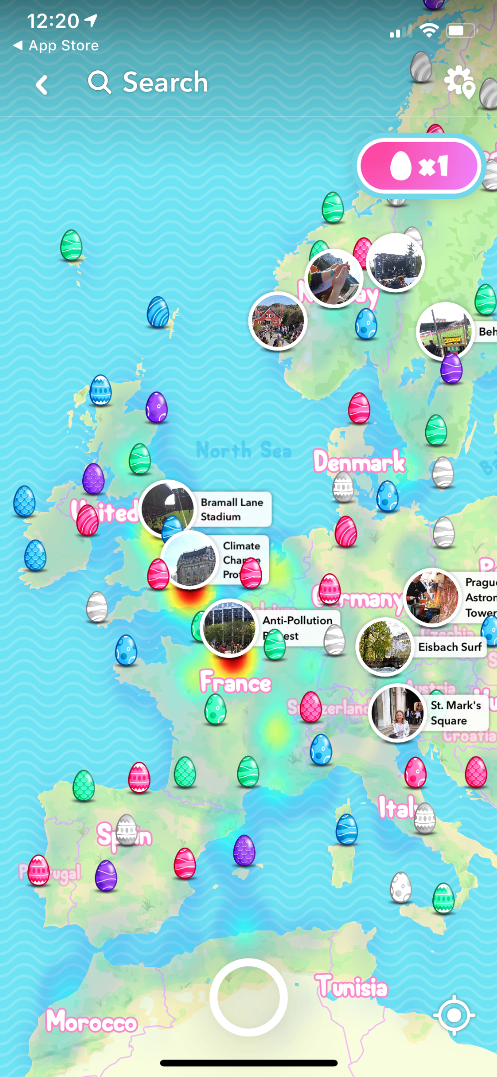 Snapchat's 2019 Egg Hunt is on. They're hiding everywhere | by Mapbox | maps  for developers