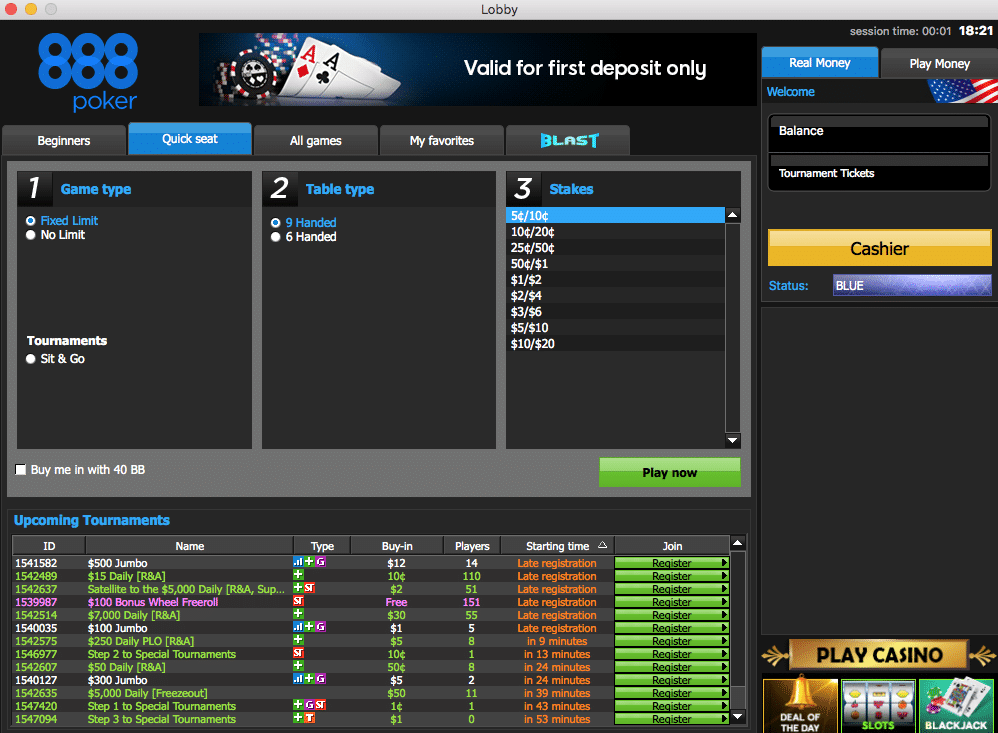 888 Poker Free Money