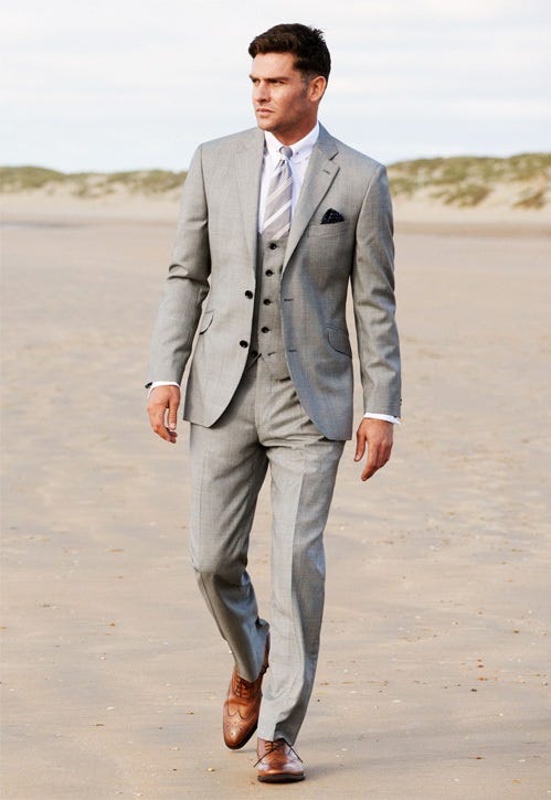color shoes to wear with grey suit