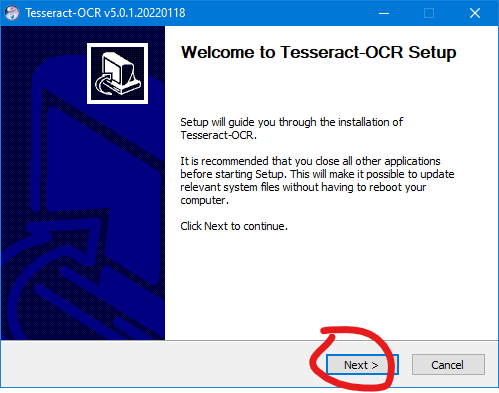 install tesseract on windows without installer