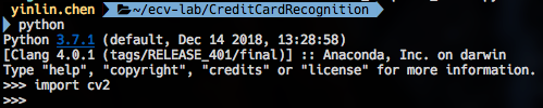 OCR — Credit Card use Python OpenCV | by YINLCHEN | Medium