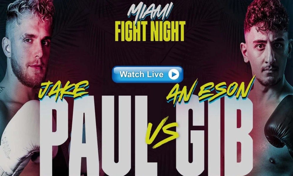 boxing>>>>2020⪻LIVE⪼ Boxing: Jake Paul vs AnEsonGib Fight ...