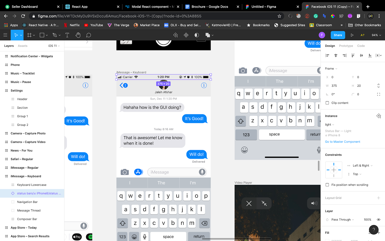 iOS premade components for Figma