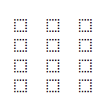 Figure 47: Matrix representation of the fourth derivative.