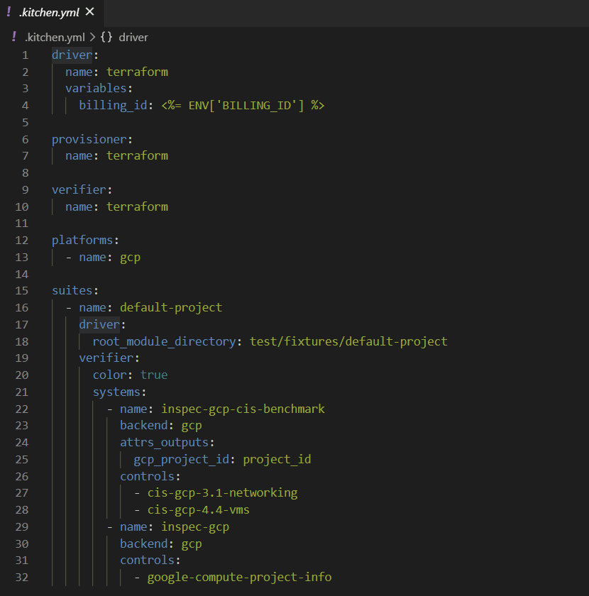 chrome inspec_使用厨师Inspec厨房Terraform github操作进行gcp cis基准terraform模块测试CSDN博客