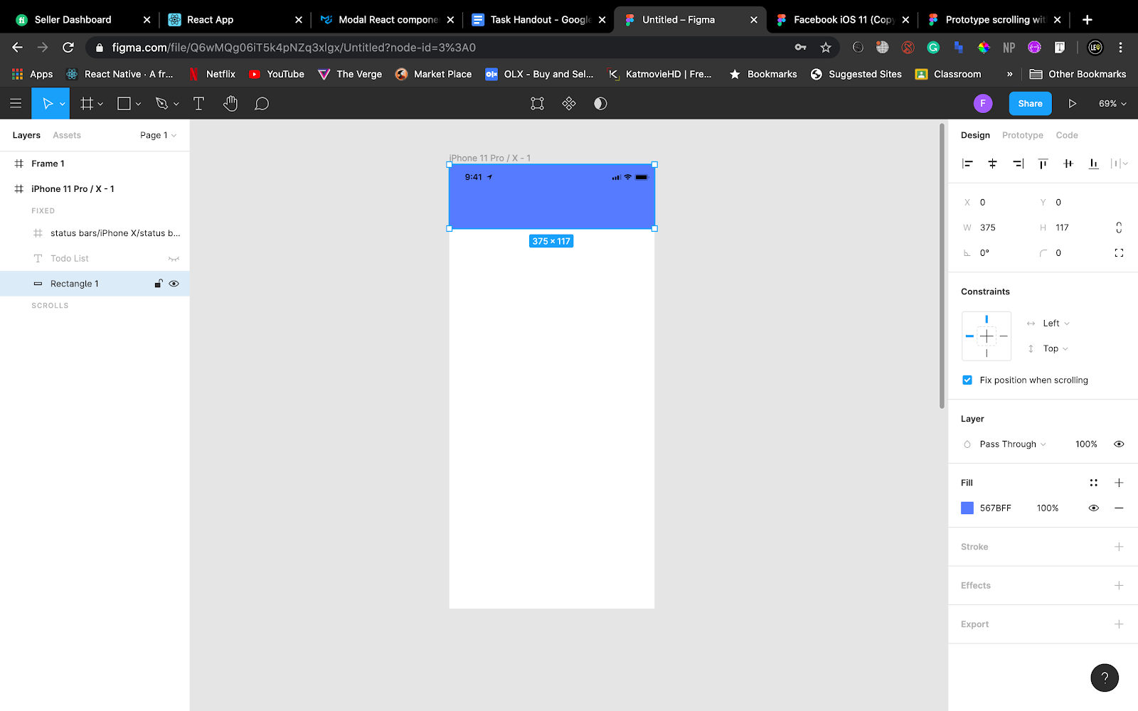 iphone 11 pro screen figma