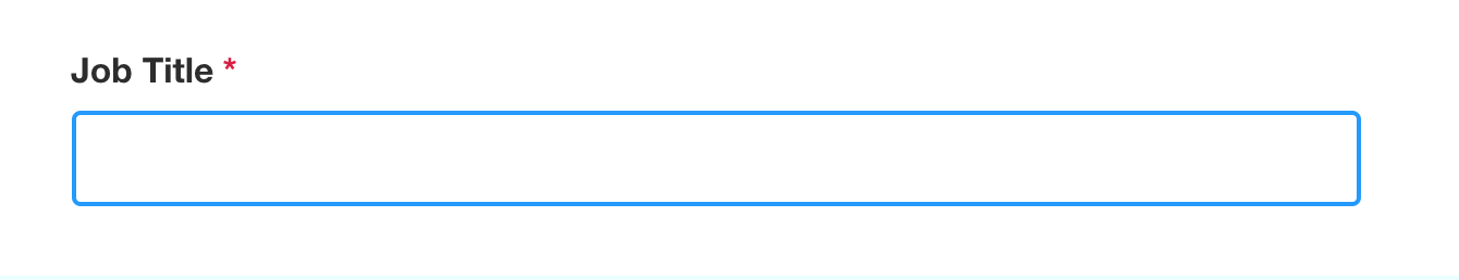 A screenshot of Indeed.com’s empty “Job title” input field, with no placeholder text