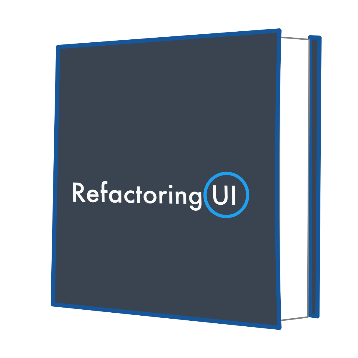 A caricature of the Refactoring UI book cover