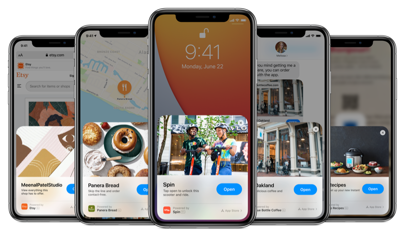 Example of App Clips from Apple’s developer website