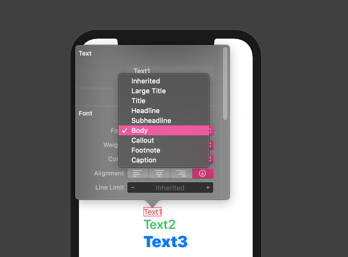 Text system defaults scale efficiently across all Apple platforms