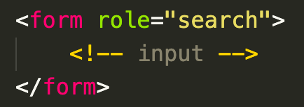 A code snippet showing a rare instance where roles can be changed on a semantic HTML element