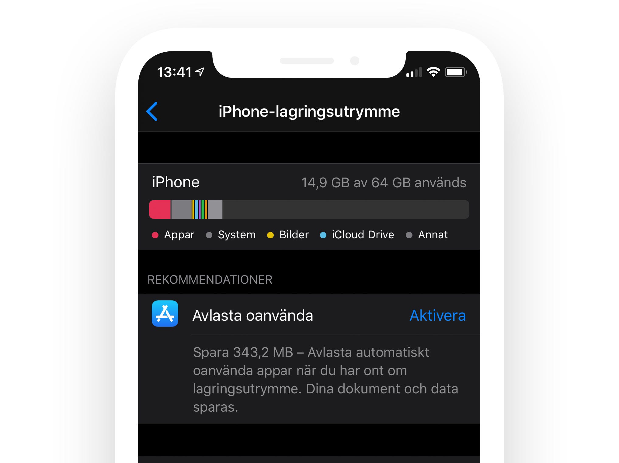 Screenshot of Apple’s Screen Time
