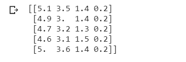 Importing Scikit learn iris dataset