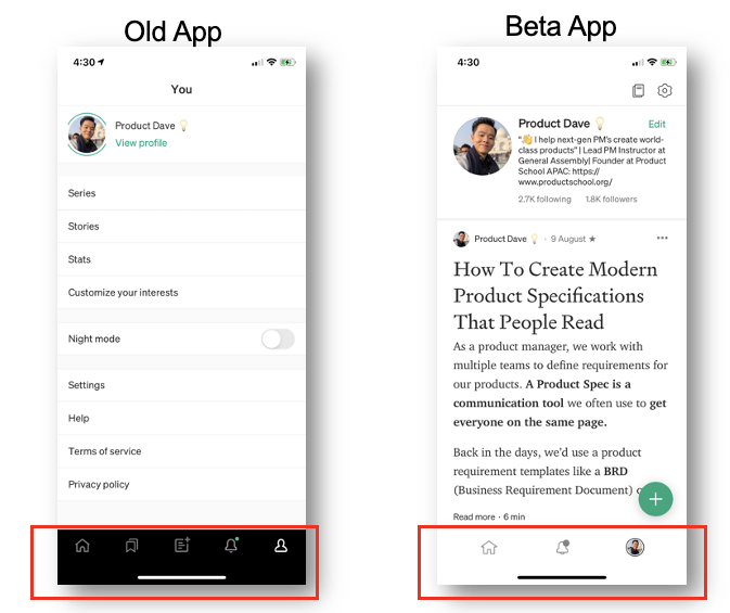 Product vs Features | product management | Medium Screenshot| iPhone | Blog Post screenshot