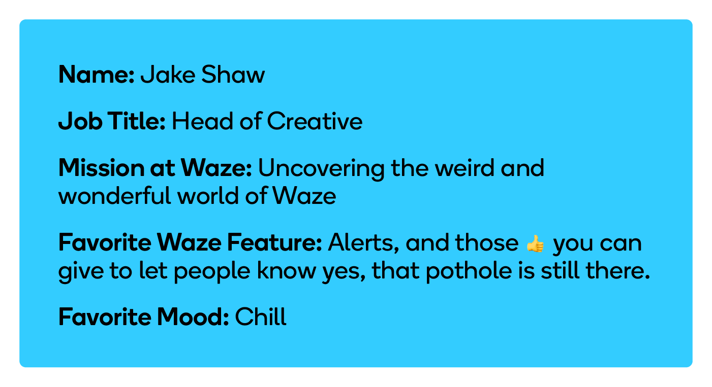 Head of Creative: Jake Shaw