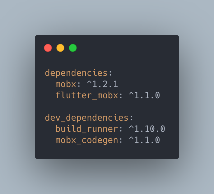 Mobx dependencies