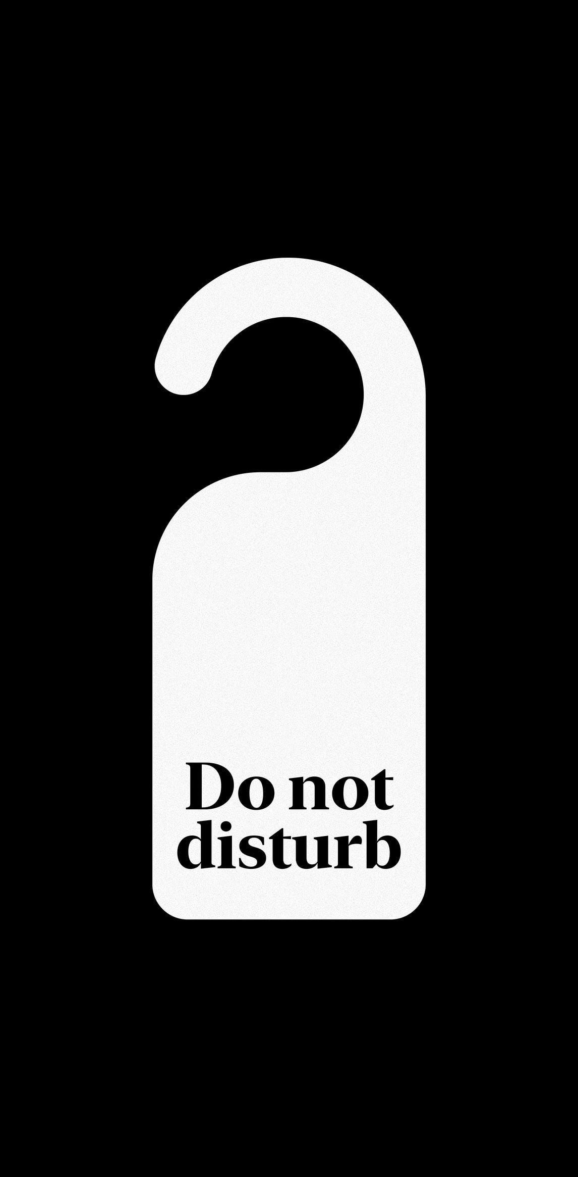 Graphic of ‘Do not disturb’