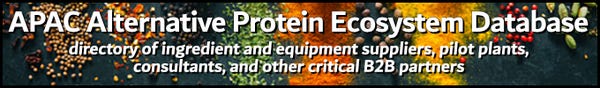 APAC Alternative Protein Ecosystem Database / Online now