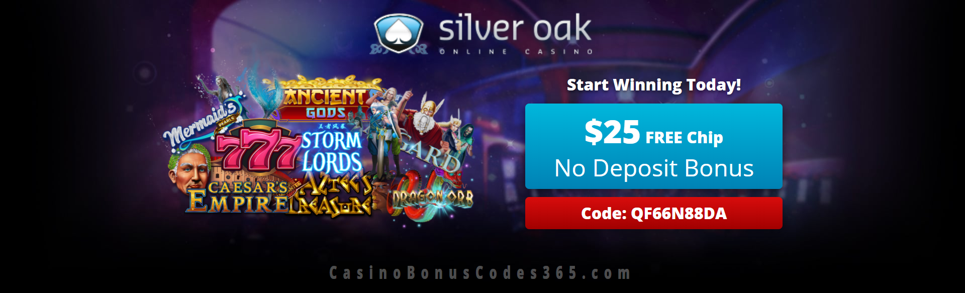 Silver oak no deposit bonus 2020