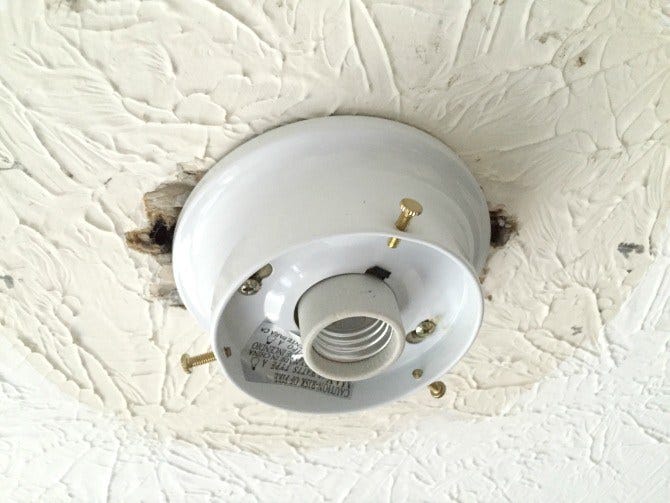 How I Replace Overhead Light Fixtures Without Cursing Anymore