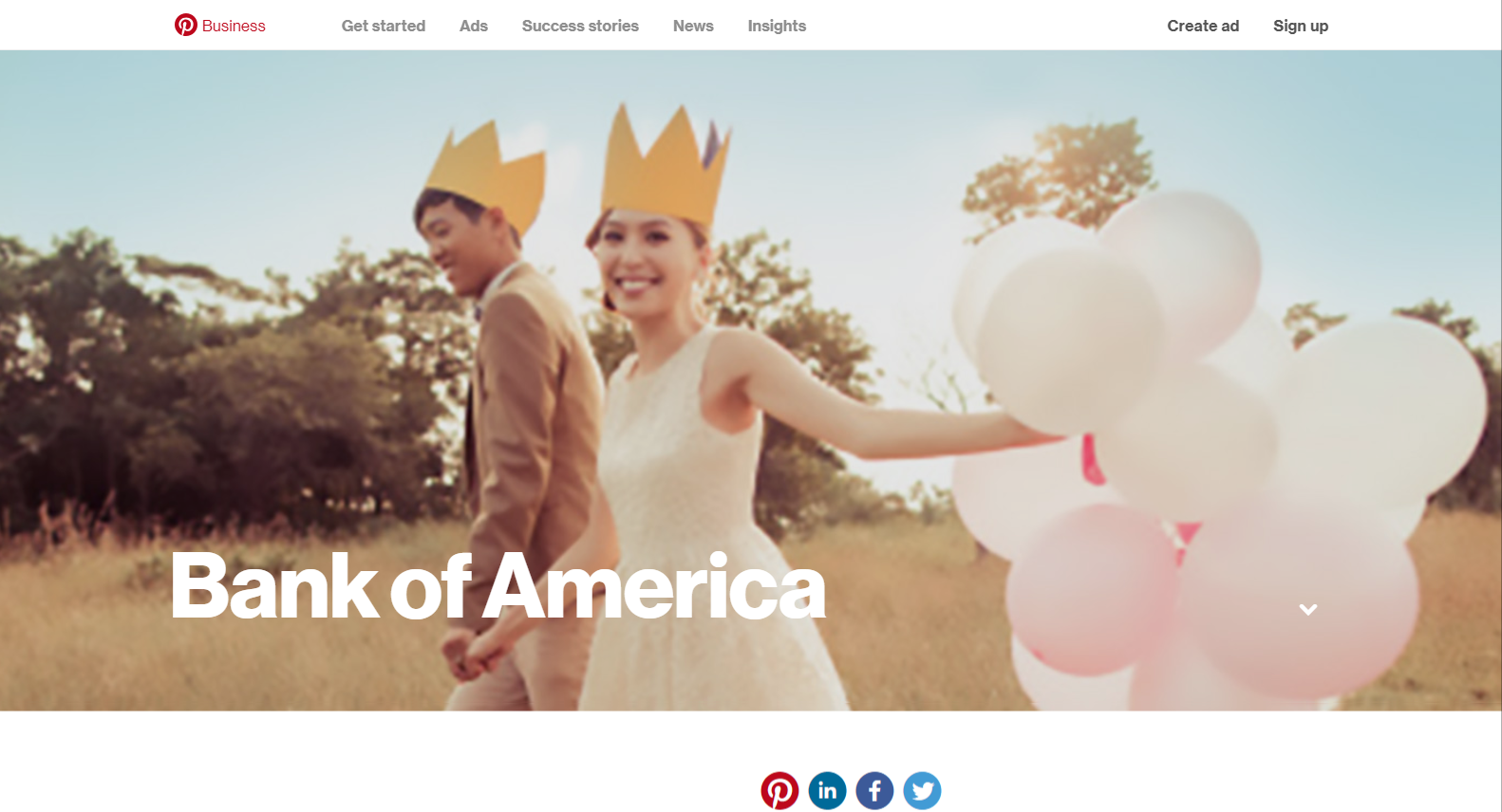 Pinterest influencers endorsement for BOA