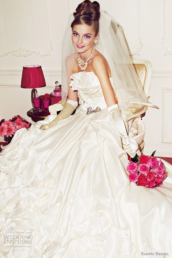 barbie bride dress