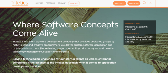 Intetics -outsourcing software development company